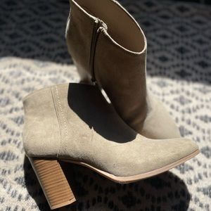Old Navy booties!! Fantastic color, they are a mix between green and gray!